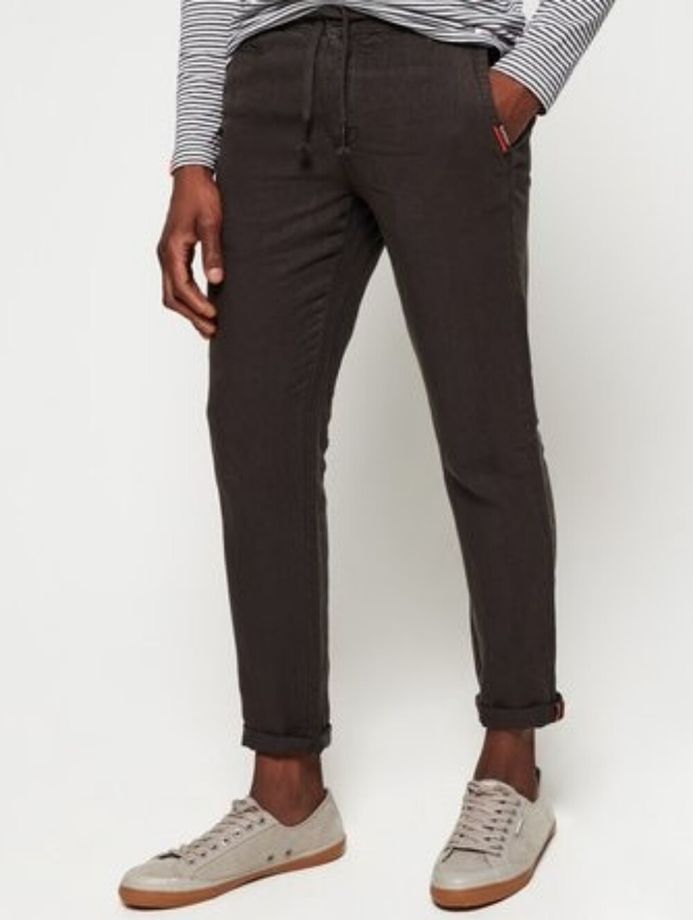 Superdry 100% Linen Beach Pants 30W/32L Black